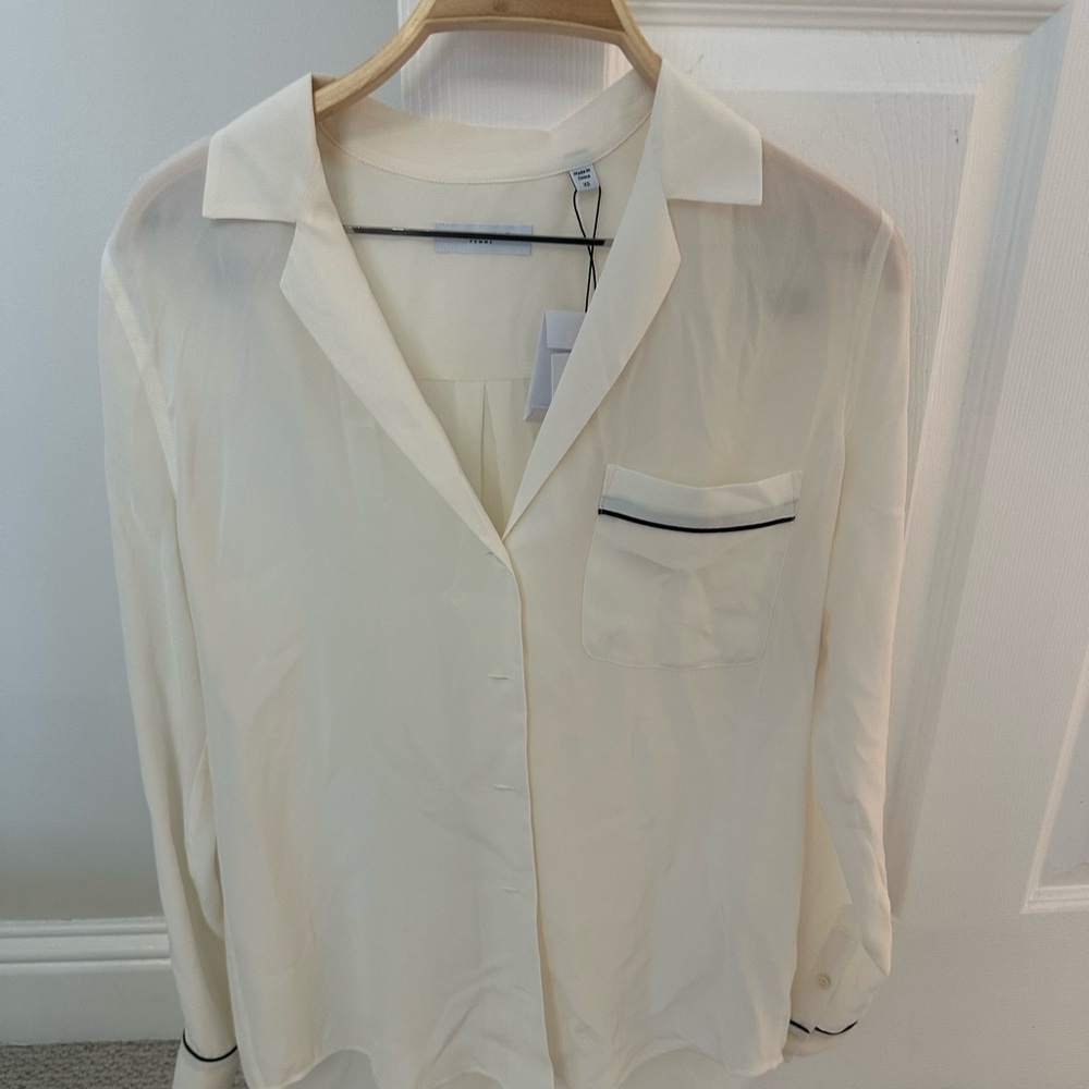 Equipment Cream Blouse